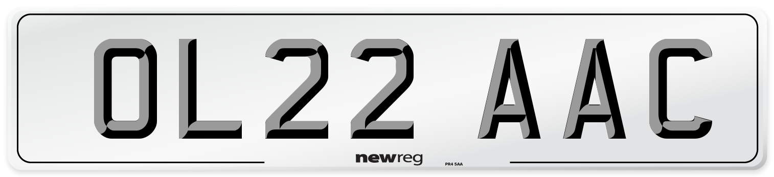OL22 AAC Number Plate from New Reg